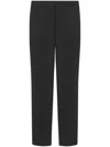 Saint Laurent Pressed-crease Pleated Straight-leg Trousers In Black