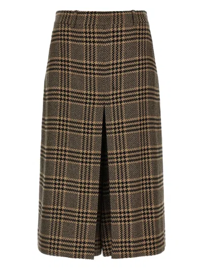 SAINT LAURENT PRINCE OF WALES CHECK TROUSERS