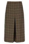 Saint Laurent Silk And Cashmere Pants Skirt In Neutral