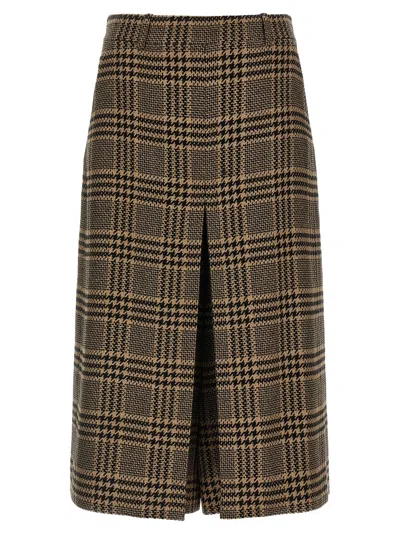 SAINT LAURENT PRINCE OF WALES SKIRT