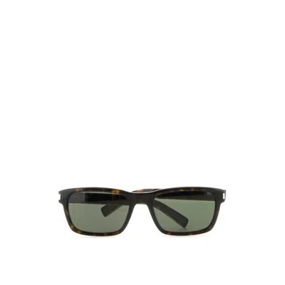 Saint Laurent Printed Acetate Sl 662 Sunglasses In Brown