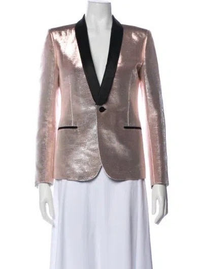 Pre-owned Saint Laurent Printed Blazer In Multi