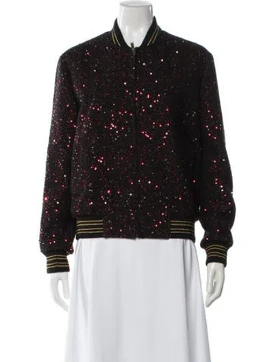 Pre-owned Saint Laurent Printed Bomber Jacket In Multi