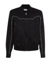 Saint Laurent Printed Casual Jacket In Black