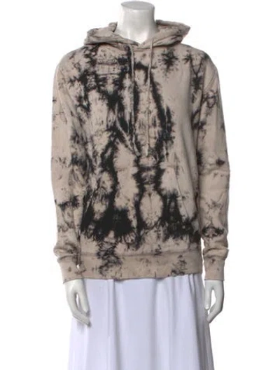 Pre-owned Saint Laurent Printed Cowl Neck Sweatshirt In Black