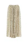 Saint Laurent Printed Georgette Mini Skirt