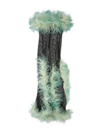 Pre-owned Saint Laurent Printed Mini Dress In Green