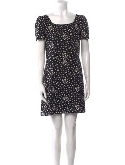 Pre-owned Saint Laurent Printed Mini Dress In Multi