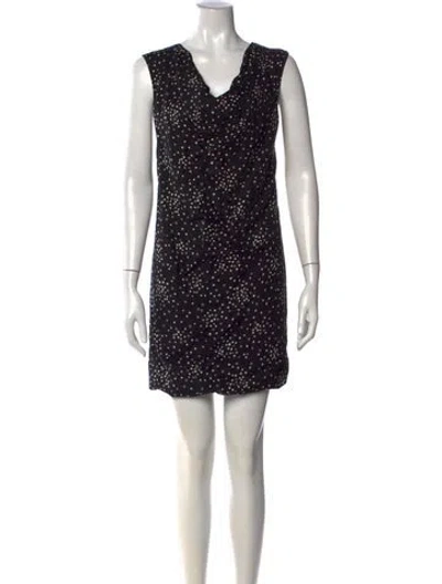 Pre-owned Saint Laurent Printed Mini Dress W/ Tags