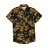 Saint Laurent Printed Shirt Men In Black