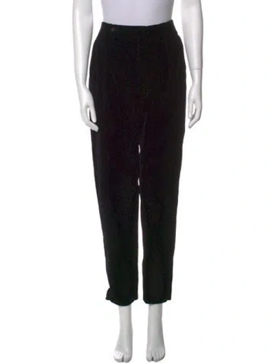 Pre-owned Saint Laurent Printed Skinny Leg Pants In Black
