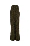 Saint Laurent Printed Twill Wide-leg Pant In Multi