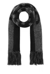 Saint Laurent Printed Wool Blend Scarf
