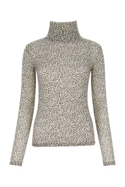 SAINT LAURENT PRINTED WOOL TOP