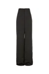 Saint Laurent Satin Wide-leg Trousers All-over Print In Multi