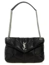 Saint Laurent Puffer Lou Lou Shoulder Bag In Orange