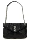 Saint Laurent Puffer Lou Lou Shoulder Bags Black