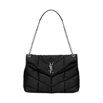 Pre-owned Saint Laurent Puffer Medium Chain Bag 'black'