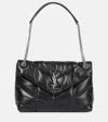 Saint Laurent Puffer Medium Leather Shoulder Bag In Nero