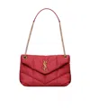 Saint Laurent Paris Women Small Loulou Puffer Bag In Nappa Leather In Red