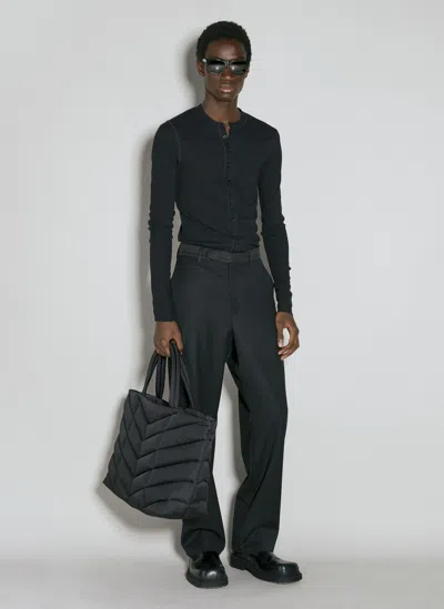 Saint Laurent Puffer Tote Bag In Black