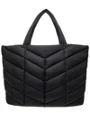 Saint Laurent Puffer Tote In Black