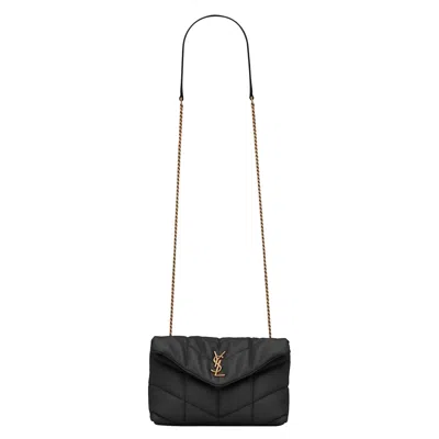 Pre-owned Saint Laurent Puffer Toy Bag In Quilted 'nero' | Black | Women's Size Onesize