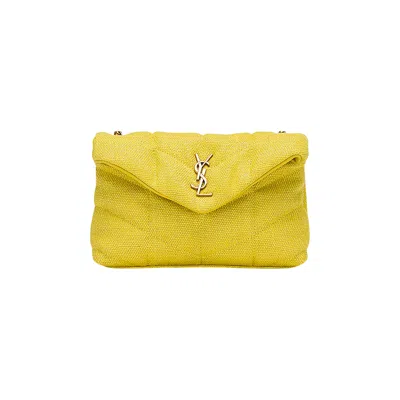 Pre-owned Saint Laurent Puffer Toy Bag 'lemon Pie' | Yellow | Women's Size Onesize