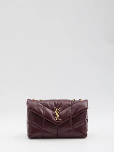 Saint Laurent Puffer Toy Mini Bag In Red