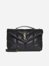 SAINT LAURENT PUFFER TOY QUILTED LEATHER MINI BAG