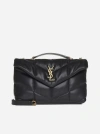 Saint Laurent Quilted Puffer Toy Bag In Black