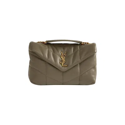 Pre-owned Saint Laurent Puffer Toy Quilted Shoulder Bag 'strong Moss' | Green | Women's Size Onesize