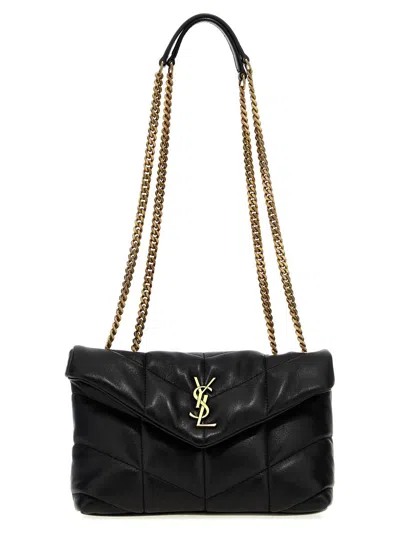 Saint Laurent 'puffer Toy' Shoulder Bag In Black