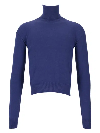 Saint Laurent Pull Col Roule Eco Cachemire G In Animal Print