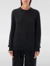 Saint Laurent Cashmere Silk Blend Crewneck Sweater In Grau 1