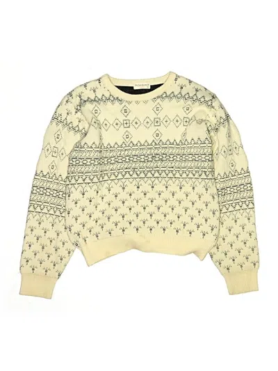 Pre-owned Saint Laurent Kids' Pullover Sweater In Ivory
