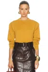 Saint Laurent Pullover Sweater In Yellow