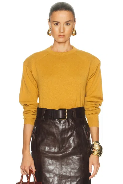 Saint Laurent Pullover Sweater In Yellow