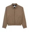 Saint Laurent Puppytooth Padded Jacket In Brown