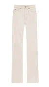 Saint Laurent Pure Cotton Clothing Trousers In Neutral