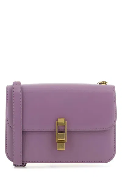 Saint Laurent Purple Leather Le Carrã© Shoulder Bag