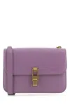 Saint Laurent Women Purple Leather Le Carre Shoulder Bag In 5213