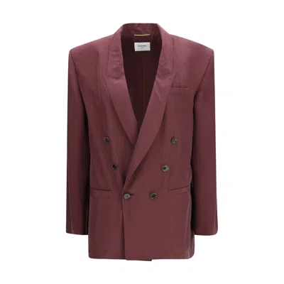Saint Laurent Purple Silk Blazer