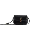 Saint Laurent Solferino Mini Leather Shoulder Bag In Black