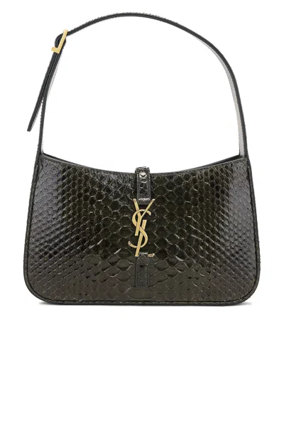 Saint Laurent Python Le A 5 7 Shoulder Bag In Treetop & Dark Treetop