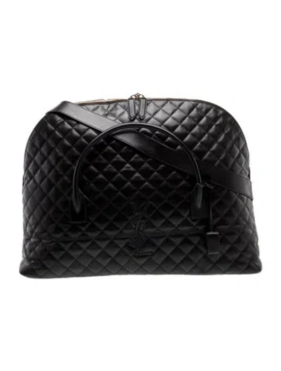 Pre-owned Saint Laurent Quilted Backpack W/ Tags In Black