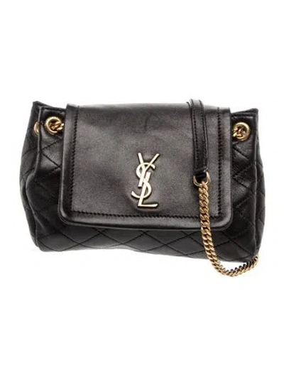 Pre-owned Saint Laurent Quilted Clutch 2025 In Black