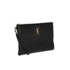 Saint Laurent Quilted Clutch Bag In Black