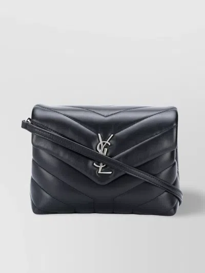 Saint Laurent Quilted Cross-body Bags & Satchels In Black