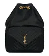 Saint Laurent Quilted Joe Backpack In Black